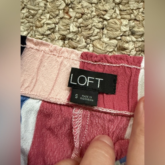 LOFT Nordstrom Flare Striped Pants Sz S - Picture 2 of 8